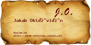 Jakab Oktávián névjegykártya